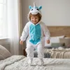 Schlafanzug Onesie Kigurumi Verkleidung Kostüm Weiß Einhorn Produktbild-Vorschau 9
