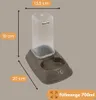 2er Set Automatischer Futterspender Wasserspender 2in1 Produktbild-Vorschau 2