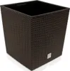 Bac à fleurs Anthracite 64 L aspect polyrotin Pot de fleurs Voir les images du produit 1