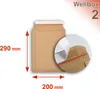 Lot de 5 enveloppes carton wellbox 2 format 215x290 mm Voir les images du produit 2