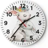 Wanduhr - Rund - Glasuhr - Kaninchen Hase Kinder - 30x30cm Produktbild-Vorschau 1