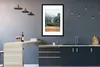 MuchoWow® Gerahmtes Poster Nebel - Schnee - Berg - Boot Produktbild-Vorschau 5