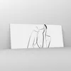 Bilder auf glas - Einteilig - Frau Linien Minimalismus - Produktbild-Vorschau 4