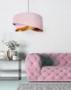 Lampada a sospensione paralume in velluto rosa lampada per Anteprima dell’immagine prodotto 3