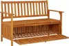 vidaXL Záhradná lavica s úložným priestorom 120 cm z Náhľad obrázku produktu 3