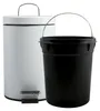 MSV Bad/Toiletten-Treteimer - weis - 3 Liter - 17 x 25 cm Produktbild-Vorschau 4
