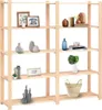 vidaXL Scaffale a 5 ripiani 170Ã38Ã170 cm in legno di pino Anteprima dell’immagine prodotto 1