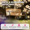 Micha 2místná dřevěná zahradní lavice 119,5x 62x83cm - Náhled obrázku produktu 4