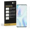 A product box for screen protectors and a smartphone with a screen protector applied. Produktbild-Vorschau