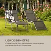 blumfeldt Sunnyvale Chaise longue Chaise longue de jardin Voir les images du produit 6