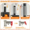 XMTECH Échangeur de chaleur pour cheminée en acier Voir les images du produit 5