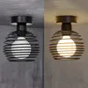 ZMH 2ER-Deckenlampe Vintage Schwarz E27 Lampenfassung Produktbild-Vorschau 5