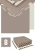 lot de 8 tapis de sol 2cm 63x63 Beige Marron Voir les images du produit 1
