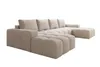 Moebelfest Lusso Ecksofa U-Form Couch Creme Teddy-Bouclé - Produktbild-Vorschau 8