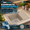 VBChome spoelbak, graniet, beige, met kraan, 55 x 44 cm, Productafbeelding-voorbeeld 2