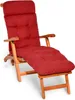 Beautissu Comodo materassino Deckchair, 200x50x8 cm, rosso Anteprima dell’immagine prodotto 1