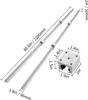 SucceBuy set di guide lineari, SBR20 2200mm, 2 PCS 86.6 in Anteprima dell’immagine prodotto 8