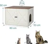 Relaxdays: armadio per lettiera per gatti, con divisorio Anteprima dell’immagine prodotto 4