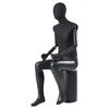 Beau mannequin abstrait laqué noir mat Couvercle . Torse Voir les images du produit 5