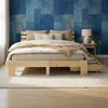 Homestyle4u Dřevěná postel 180x200 Dvoulůžko se 2 úložnými Náhled obrázku produktu 15
