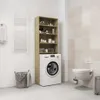 vidaXL Mobile per lavatrice in rovere Sonoma 64x24x190 cm Anteprima dell’immagine prodotto 12