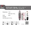 F2  SUP Stand Up Paddle Board Star 350cm 11,5 Grau Produktbild-Vorschau 6