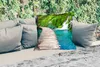 MuchoWow® Outdoor Kissen - Brücke - Wasser - Pflanzen - Produktbild-Vorschau 2