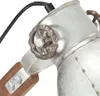 Industrialna lampa stołowa, srebrna, okrągła, 58x18x90 cm, Podgląd zdjęcia produktu 5