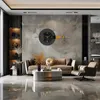 A modern living room with a large wall clock as the focal point. Anteprima dell’immagine prodotto