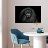 MuchoWow® Poster Orang-Utan-Profil in Schwarz und Weiß Produktbild-Vorschau 5