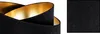 A close-up view of a black lampshade with a gold interior. Anteprima dell’immagine prodotto