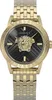A close-up studio shot of a gold Versace watch with a black dial. Náhľad obrázku produktu