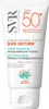 A white tube of sunscreen with product information and branding. Náhled obrázku produktu