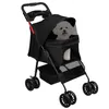 Klappbar Hundewagen 2 in 1 Hundebuggy Bis 20kg,Pet Stroller Produktbild-Vorschau 3