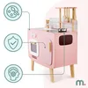Kinderküche aus Holz – Retro-Design, rosa, inkl. Zubehör & Produktbild-Vorschau 4