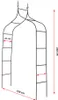 Gartenpergola Torbogen, Rankhilfe Kletterpflanzen Rosen, Produktbild-Vorschau 17