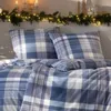 Estella Kuschel Flanell Bettwäsche 135x200 Ambros navy Karo Produktbild-Vorschau 6