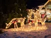 BELIANI Outdoor LED Weihnachtsbeleuchtung Weiß Metall Produktbild-Vorschau 3