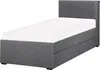 BELIANI Tagesbett Dunkelgrau Stoff mit Lattenrost 90x200 cm Produktbild-Vorschau 5