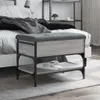 vidaXL Lavica na topánky sivá Sonoma 62x42x45 cm Materiál Náhľad obrázku produktu 2