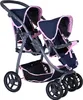 Zwillingspuppenwagen Milo - "Navy pink bear" Produktbild-Vorschau 3