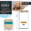 A collage of product images and information for glass food storage containers. Podgląd zdjęcia produktu