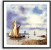 Gerahmtes Poster - Schwarzer Rahmen - Fischer Schiff Fan - Produktbild-Vorschau 1