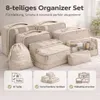 Set di 8 organizer da valigia – Organizer da valigia con Anteprima dell’immagine prodotto 6