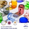 Versailles - Mug en verre Prune 26 cl (Lot de 6) Voir les images du produit 8