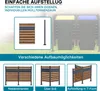 Nástavec na oplocení odpadkových košů Wiltec z oceli ve Náhled obrázku produktu 4