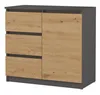 Komoda Malwa 1D3S ANTRACYT ARTISAN Podgląd zdjęcia produktu 1