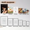 A collage of different types of prints and frames, with a row of framed pictures below. Produktbild-Vorschau