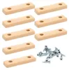 8x sossai Möbelgleiter in Beige inkl. Schrauben 50x14x5mm Produktbild-Vorschau 1