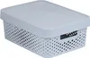 Úložný box INFINITY 11l s vekom sivý perforovaný Náhľad obrázku produktu 1